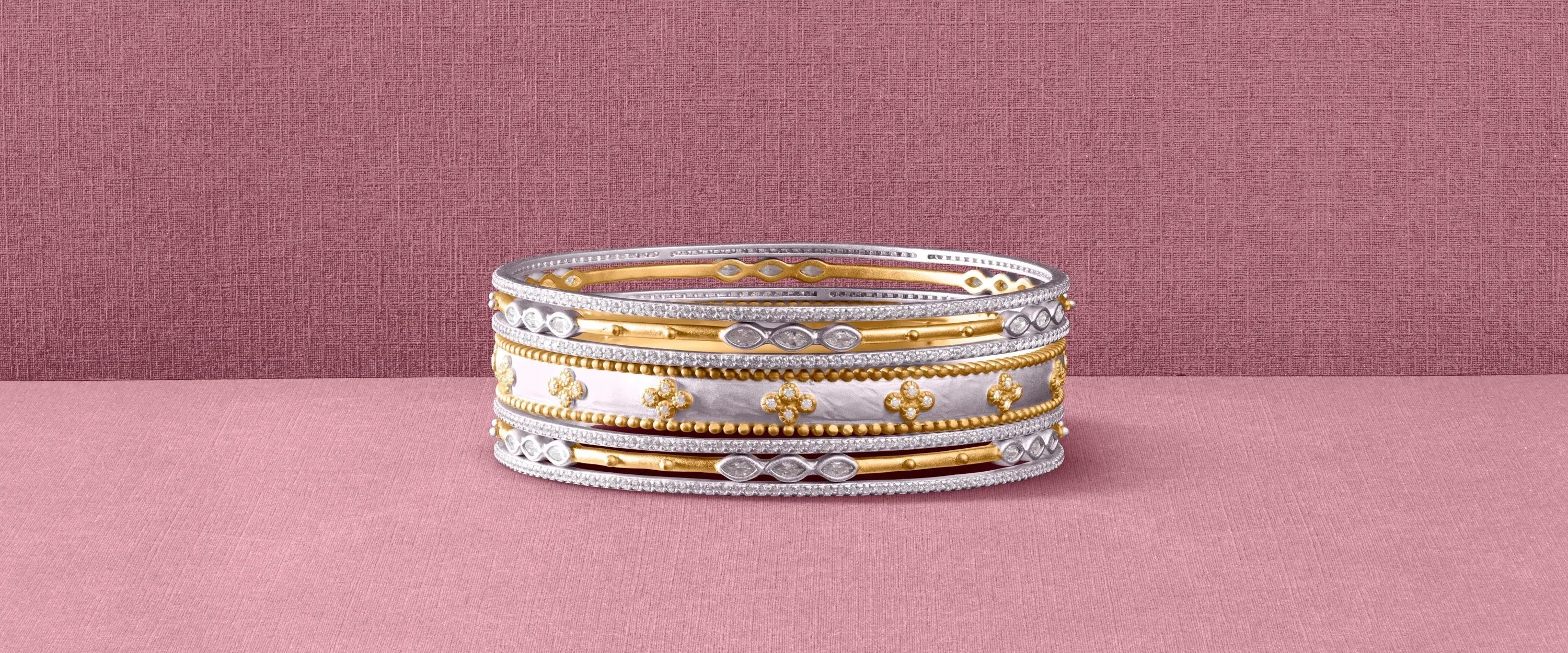 Fancy Silver Plated Bangles Set of 12 bangles 11428K – Griiham