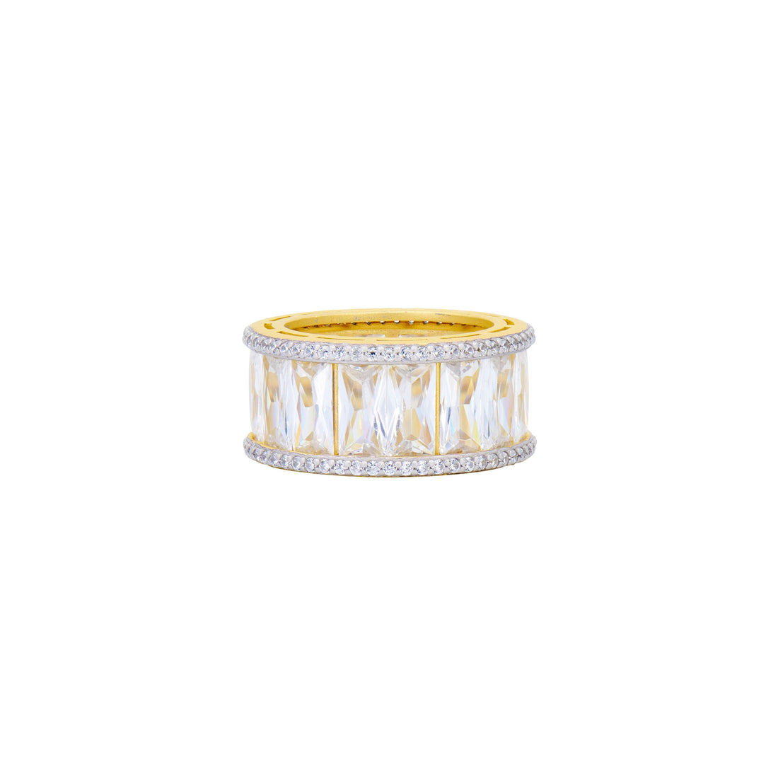 Midnight Tri-Tone Twilight Cigar Band Ring