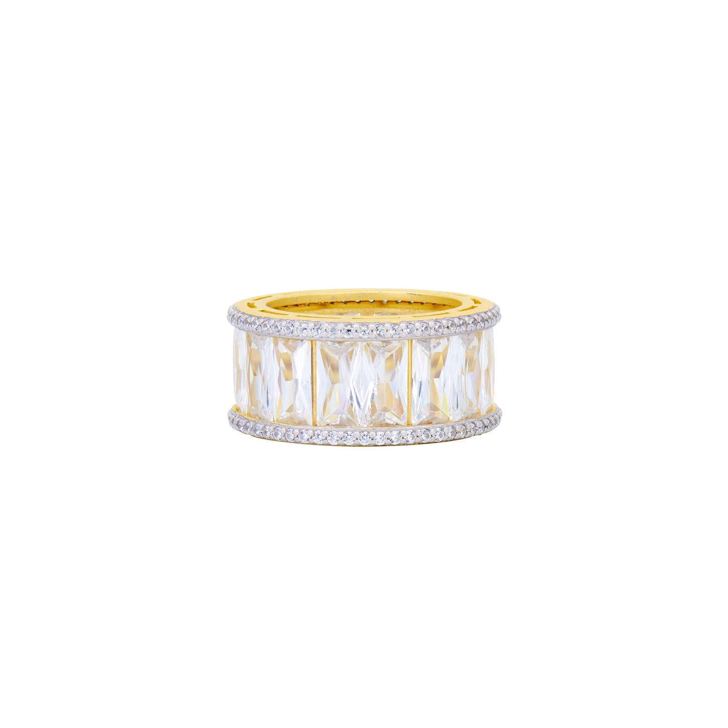 Midnight Tri-Tone Twilight Cigar Band Ring