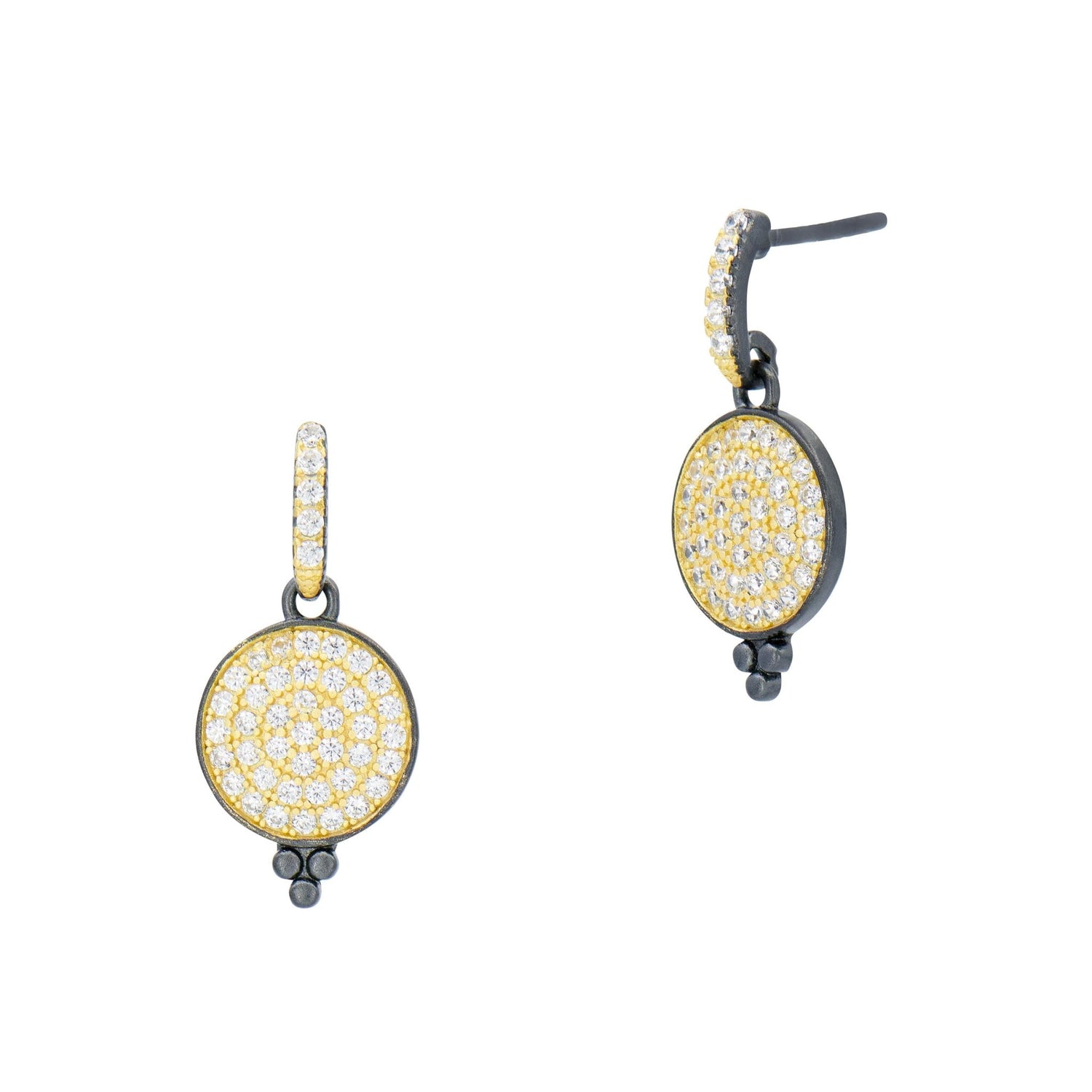 Signature Cityscape Shimmer Pavé Drop Earrings - FREIDA ROTHMAN