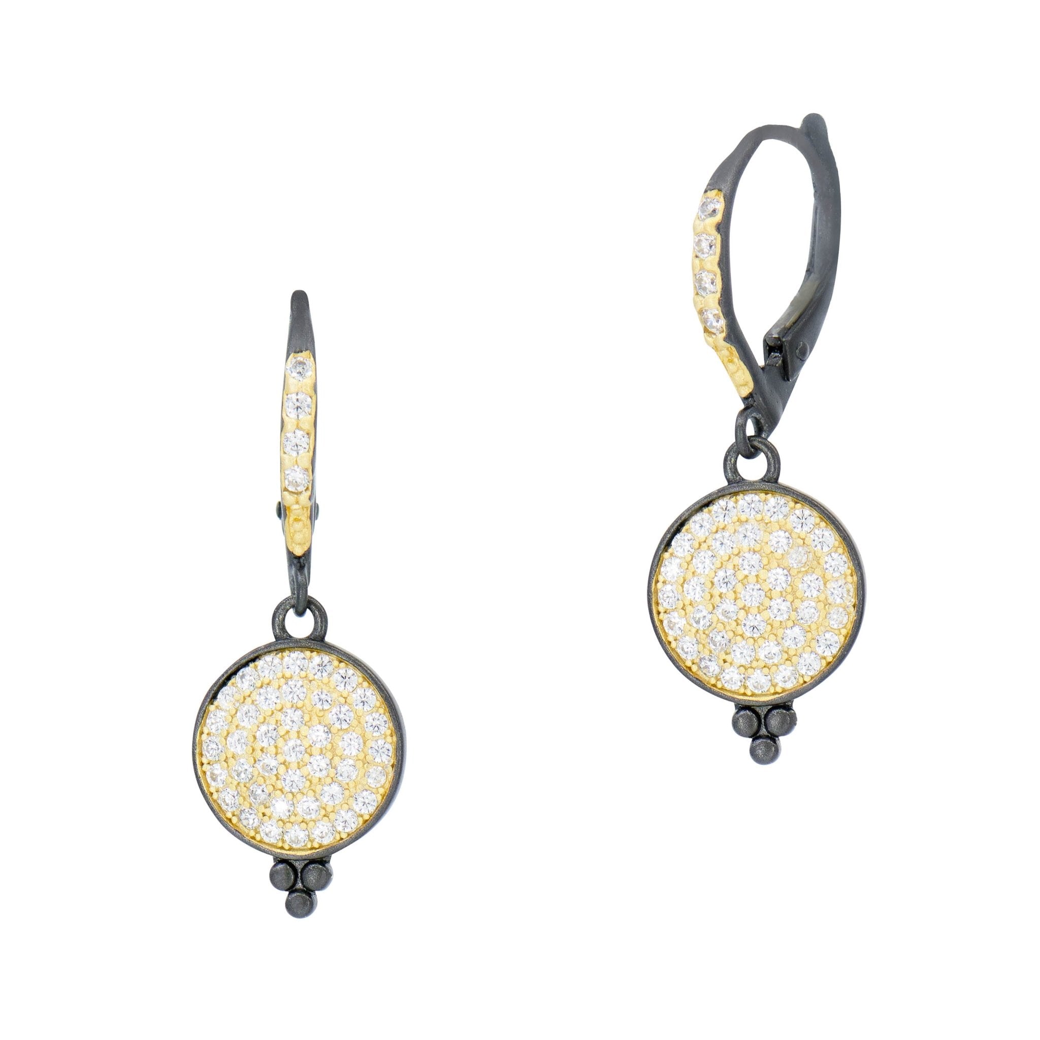 Signature Cityscape Shimmer Pavé Drop Hook Earrings - FREIDA ROTHMAN