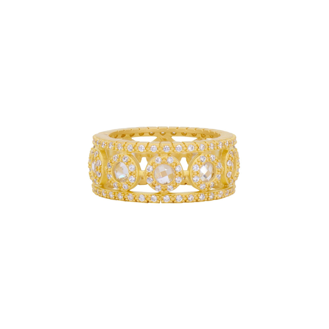 Kaleidoscope Cutout Cigar Band Ring - FREIDA ROTHMAN