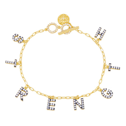 FR Sentiments STRENGTH Charm Chain Bracelet - FREIDA ROTHMAN