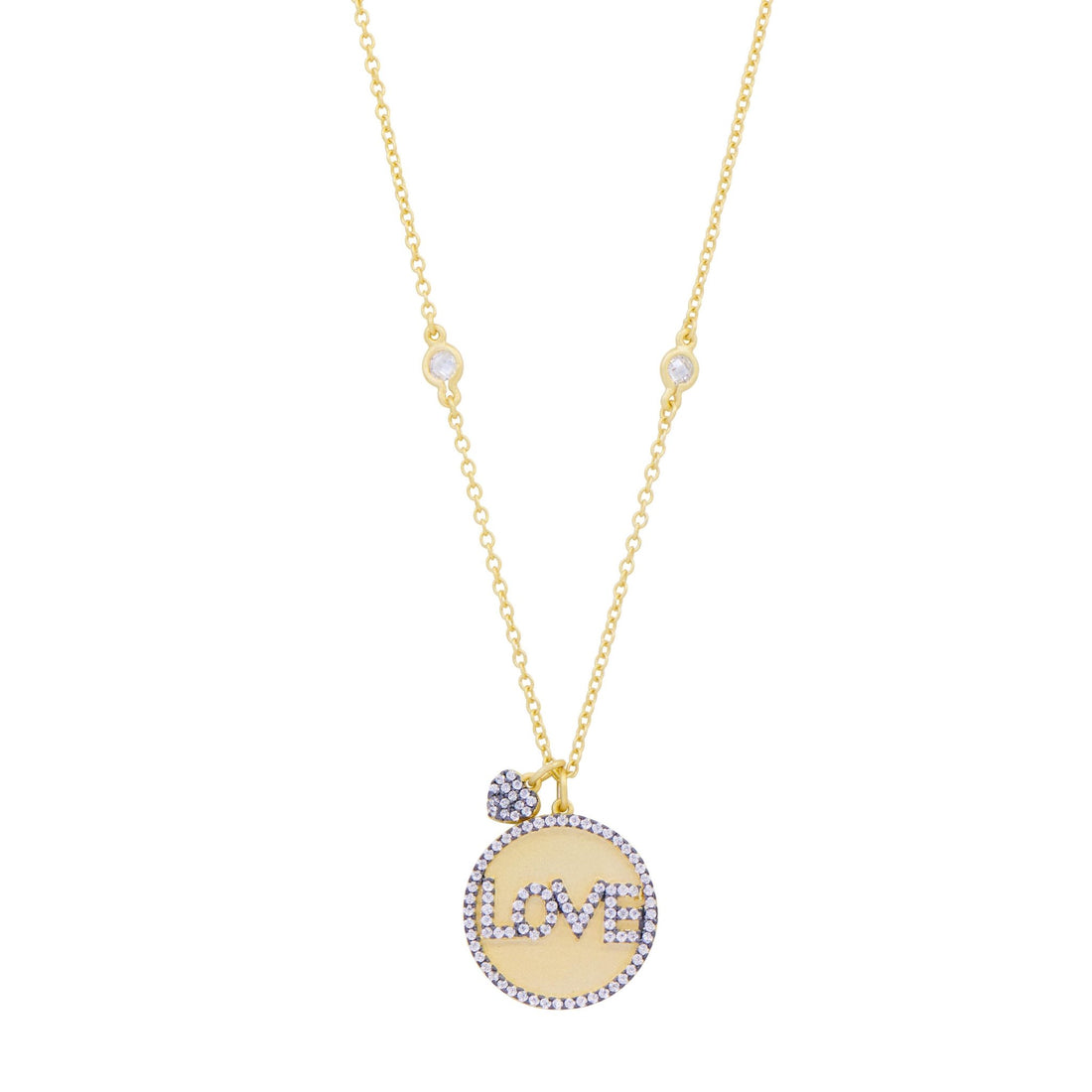 FR Sentiments LOVE Pendant Charm Necklace - FREIDA ROTHMAN