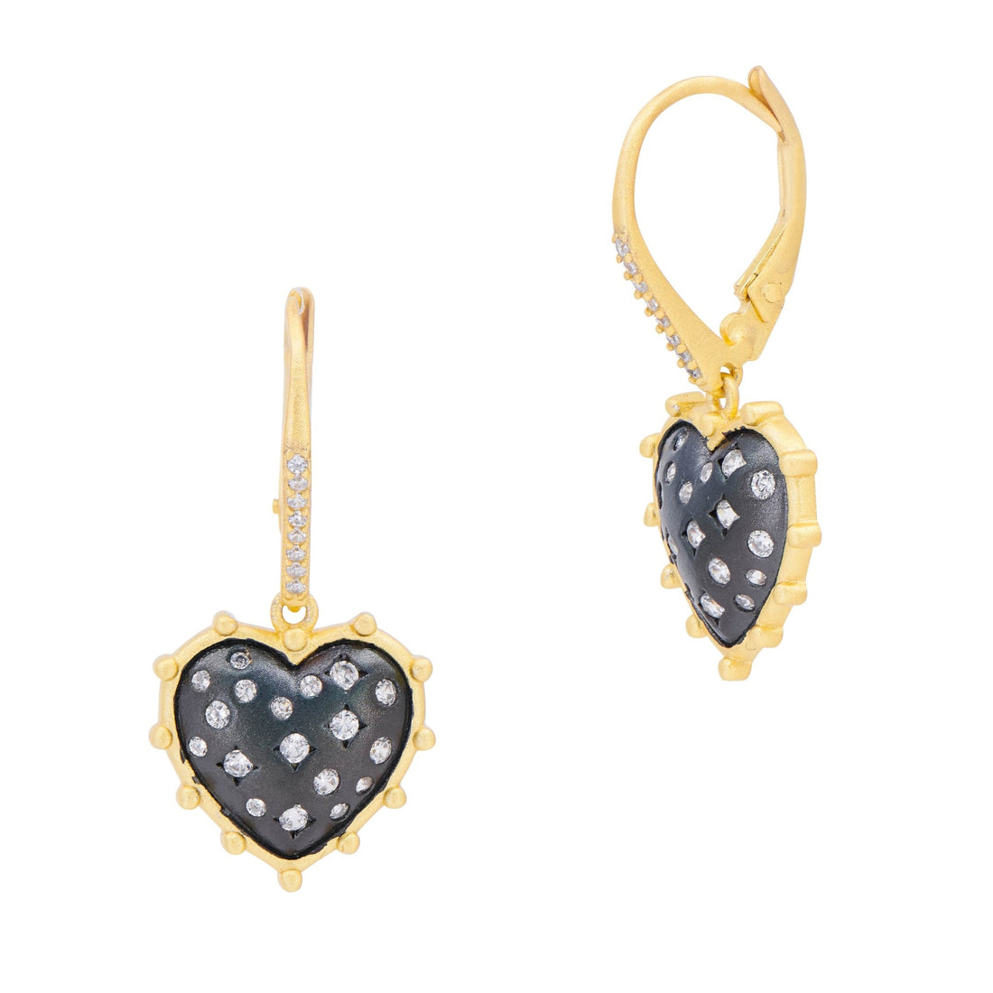 FR Sentiments Heart Token Earrings - FREIDA ROTHMAN