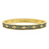 GoldBlack A Clover Stackable Bangle Signature BRACELET