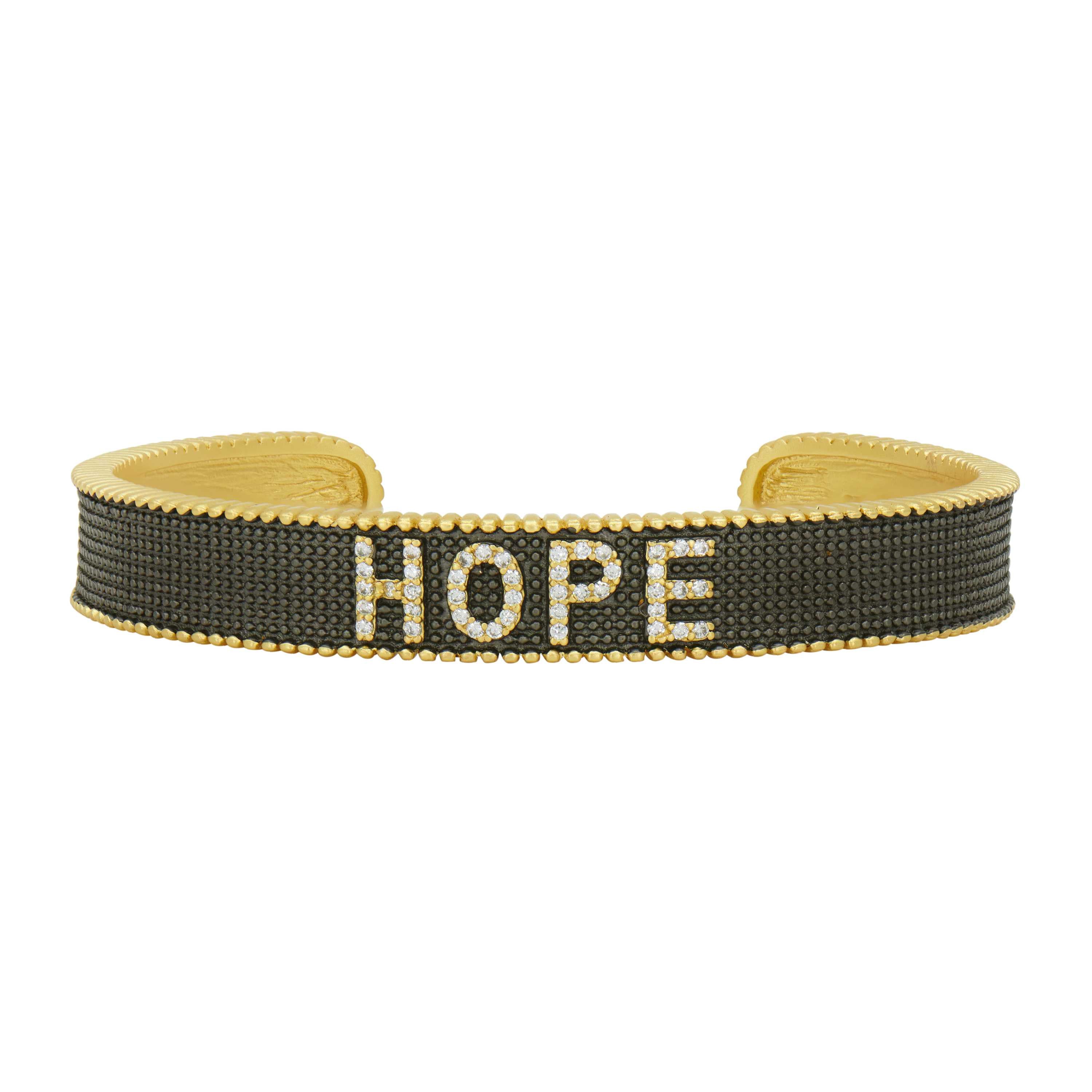 GoldandBlack Hope Cuff Women of Strength BRACELET