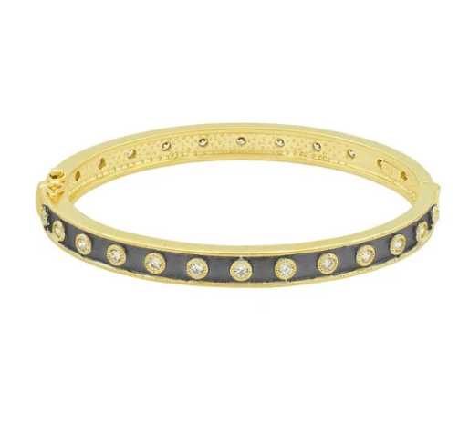 GoldBlack Iconic Brooklyn Stacking Bangle Signature BRACELET