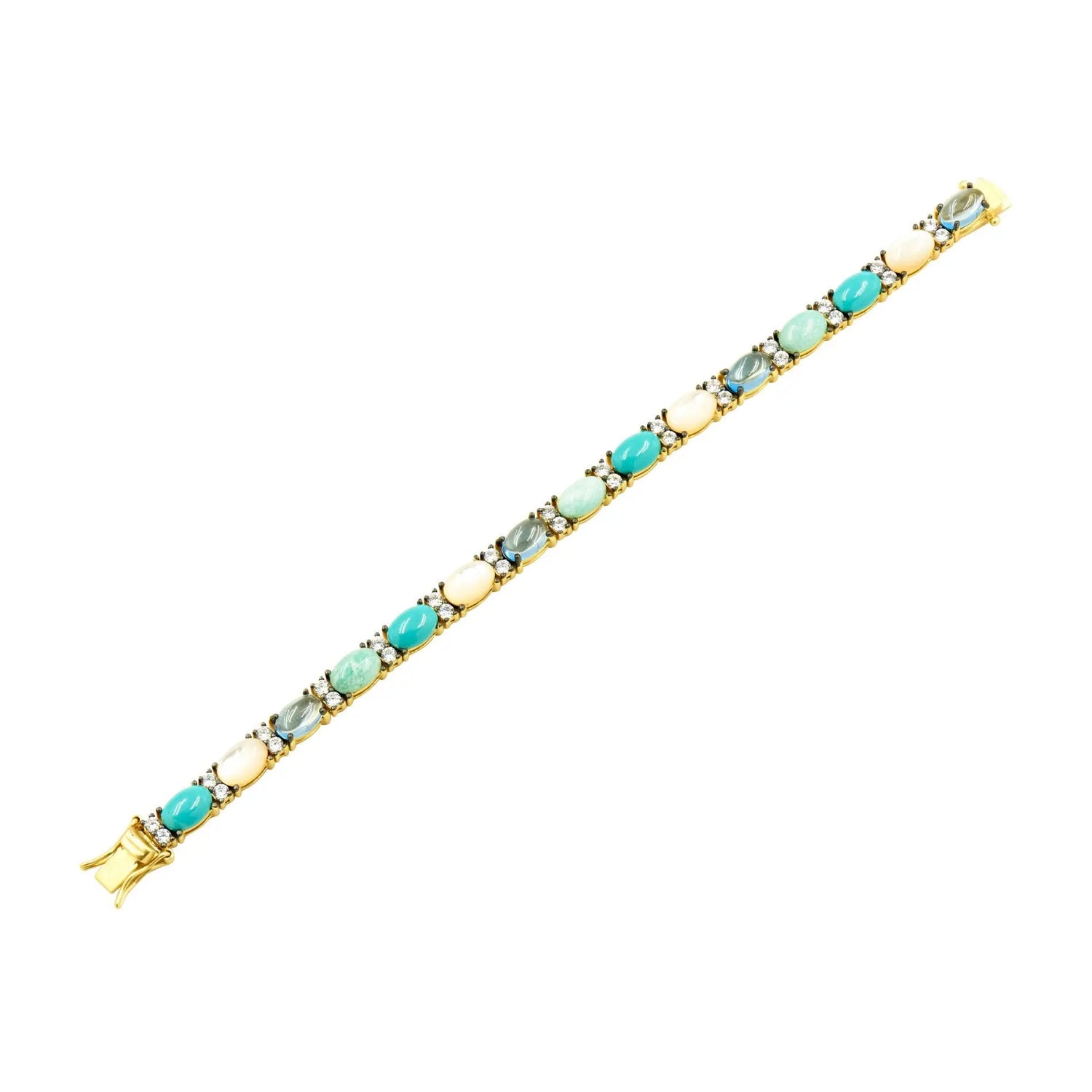 Oval Stone Soft Bracelet - FREIDA ROTHMAN