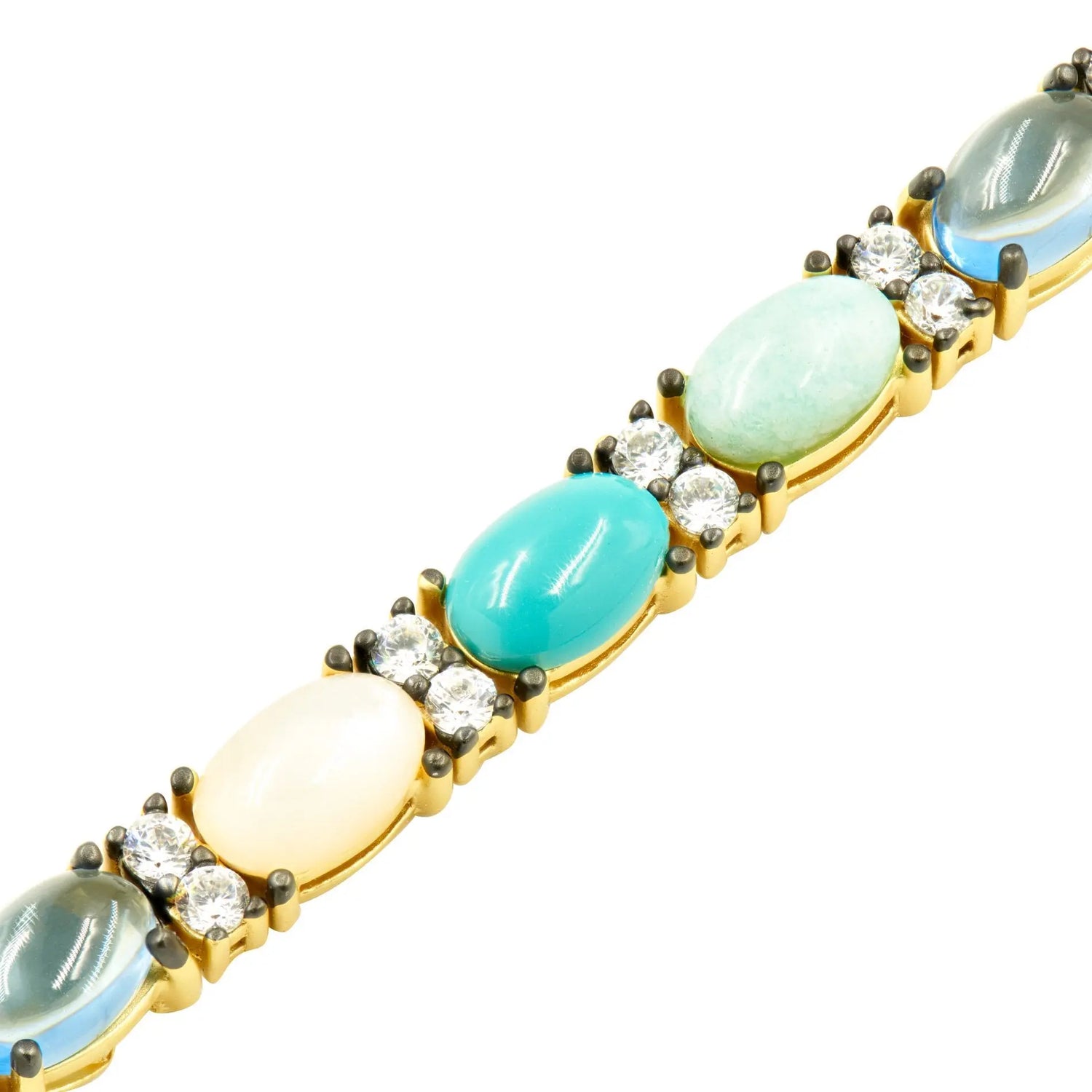 Oval Stone Soft Bracelet - FREIDA ROTHMAN