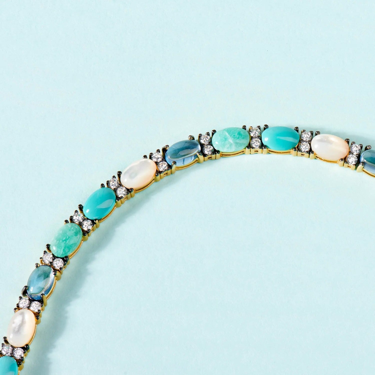 Oval Stone Soft Bracelet - FREIDA ROTHMAN