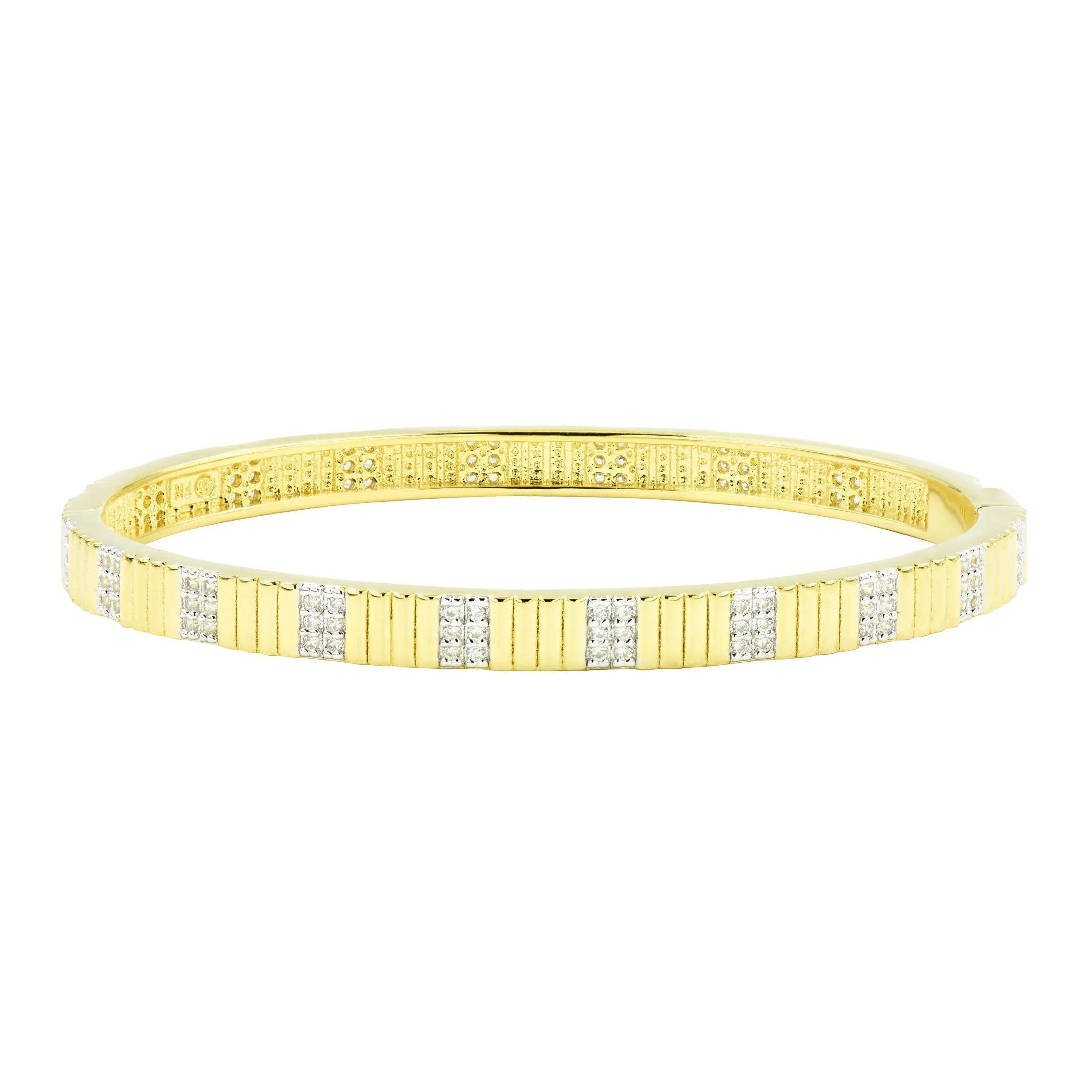 Sleek Pavé Hinge Bangle – FREIDA ROTHMAN