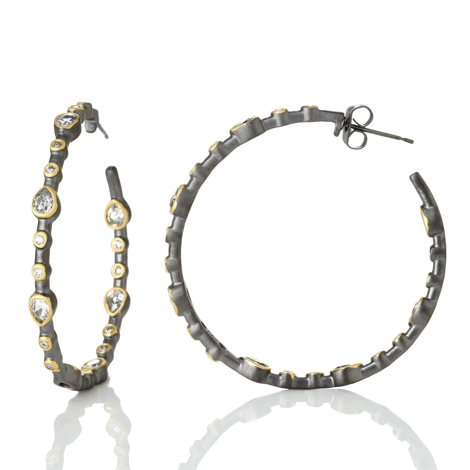 Signature Teardrop Hoop Earrings - FREIDA ROTHMAN