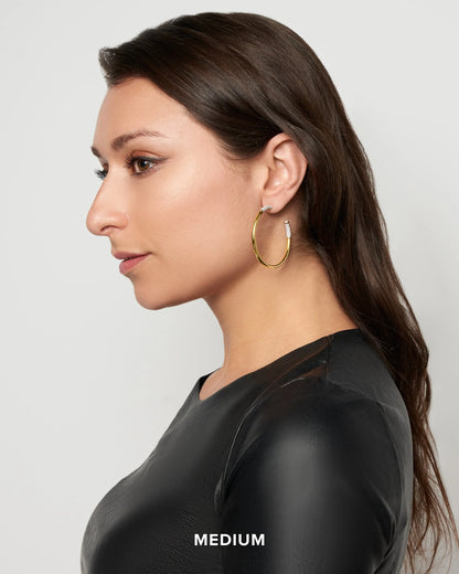  FREIDA ROTHMAN Miss Modern Sleek Hoop Earrings FREIDA ROTHMAN EARRING