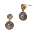 BlackGold Pavé Dome Drop Earrings Signature EARRING