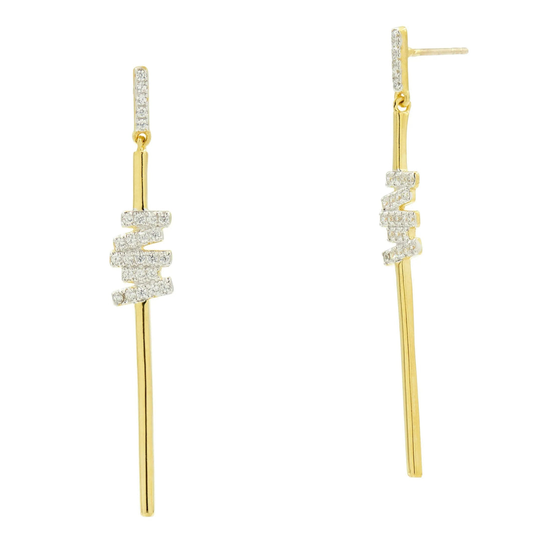 Radiance Delicate Linear Drop Earrings - FREIDA ROTHMAN