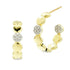 Small Radiance Pavé Station Hoop Earring FREIDA ROTHMAN EARRING