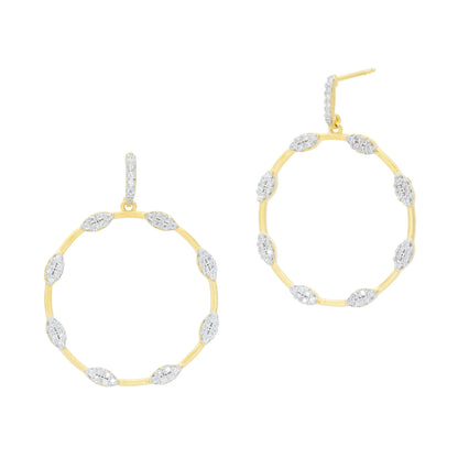  Sparkling Open Hoop Earrings Armor of Hope EARRING