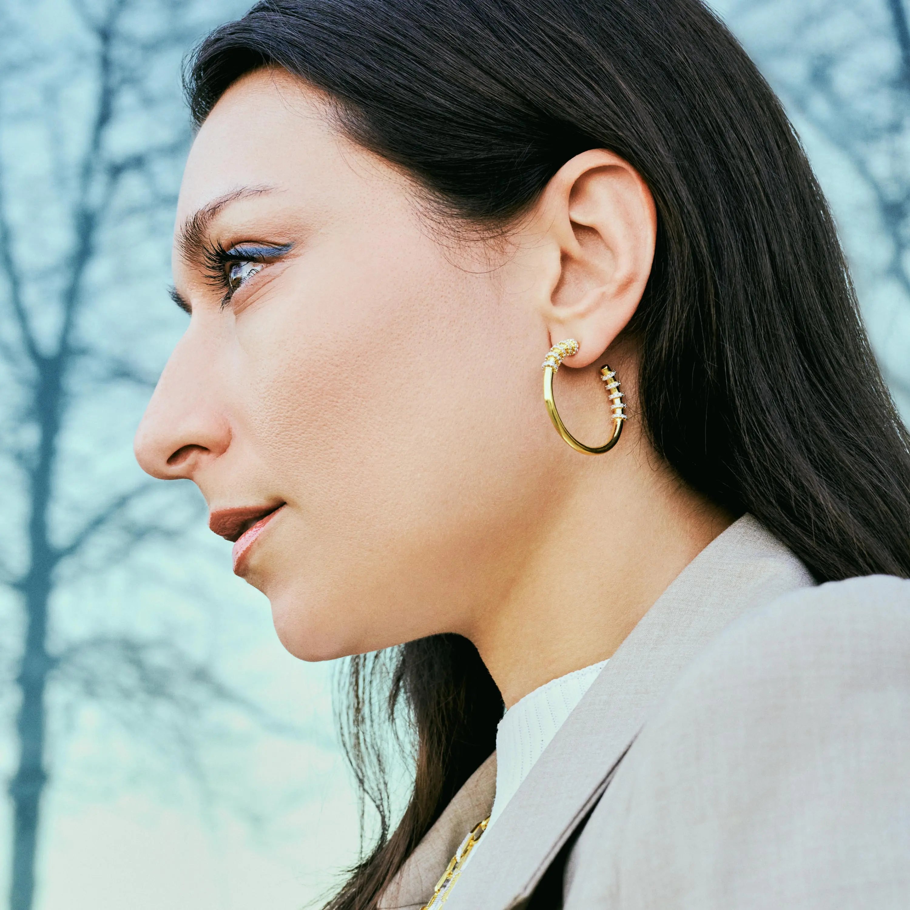  Sparkling Reflections Hoop Earrings Radiance EARRING