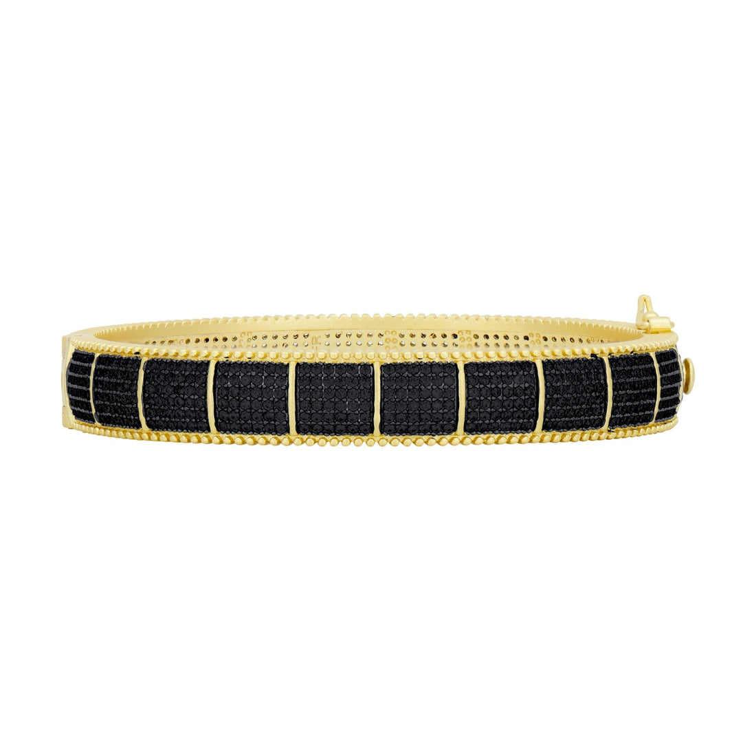 Industrial Finish Cobblestone Statement Hinge Bracelet - FREIDA ROTHMAN