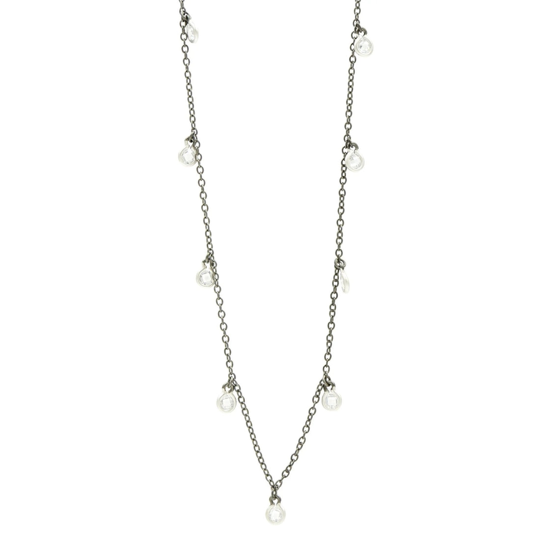 Bezel Droplet Strand Necklace - FREIDA ROTHMAN