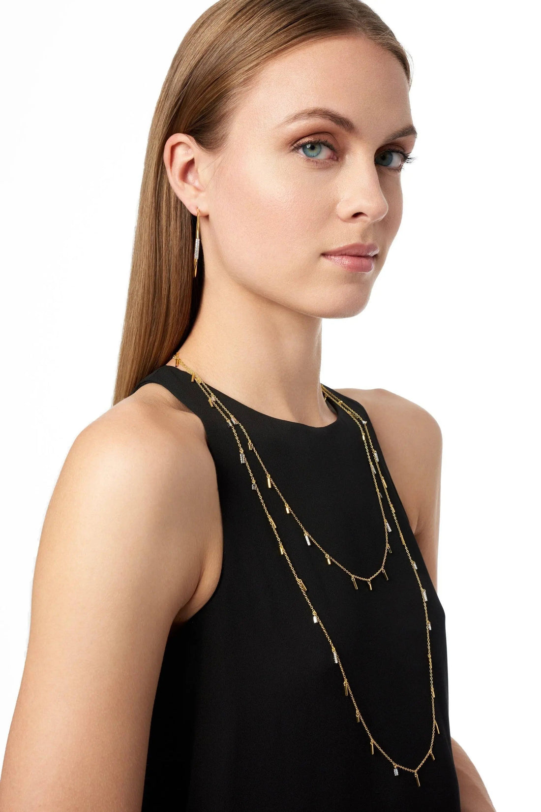 Radiance 60&quot; Droplet Station Necklace - FREIDA ROTHMAN