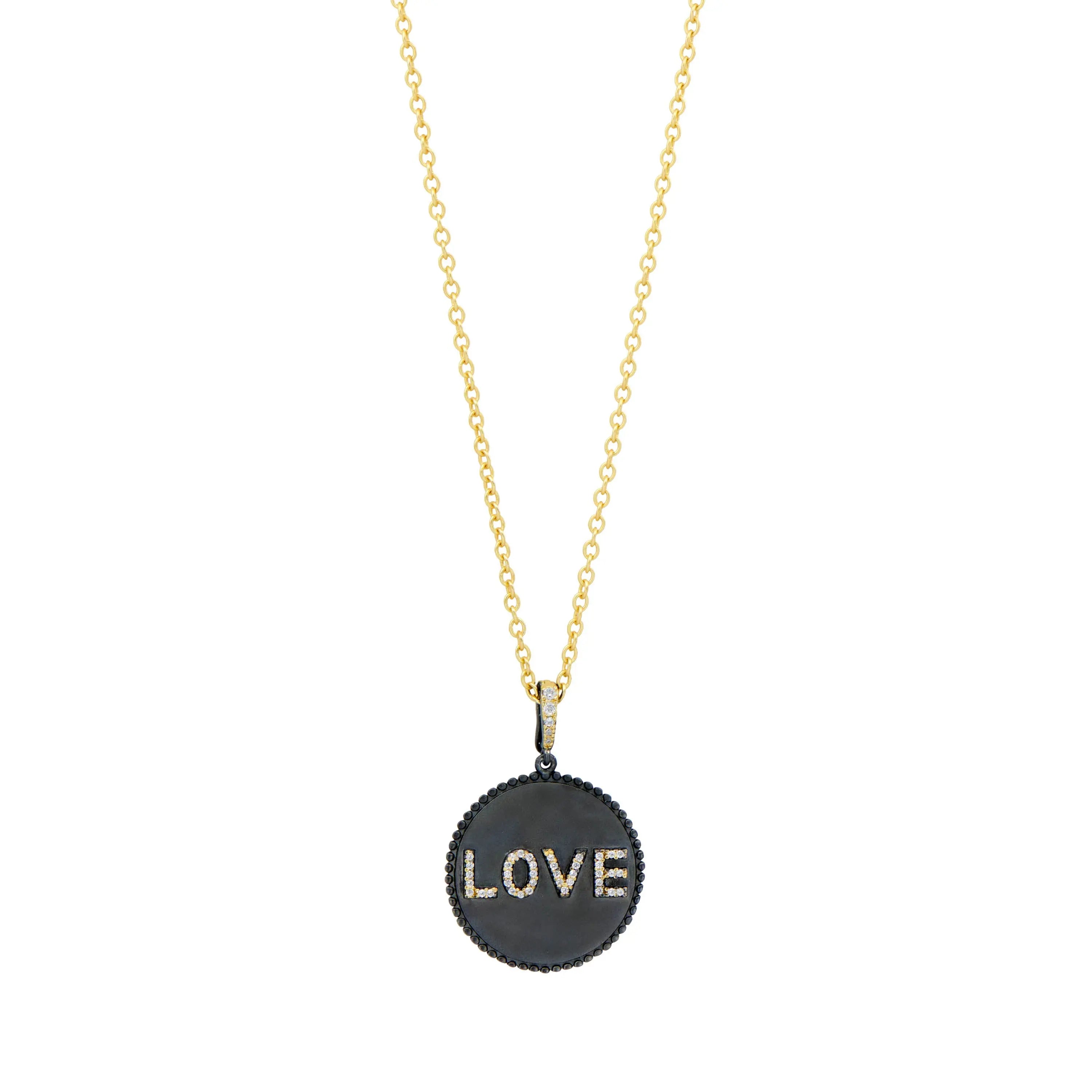 BlackGold LOVE Pendant Necklace Women of Strength NECKLACE