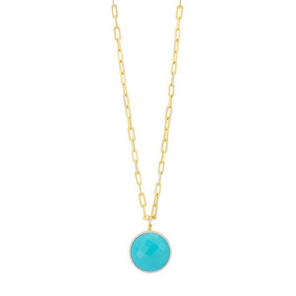 Freida hotsell Rothman Hint of Sparkle Pendant Necklace in Turquoise