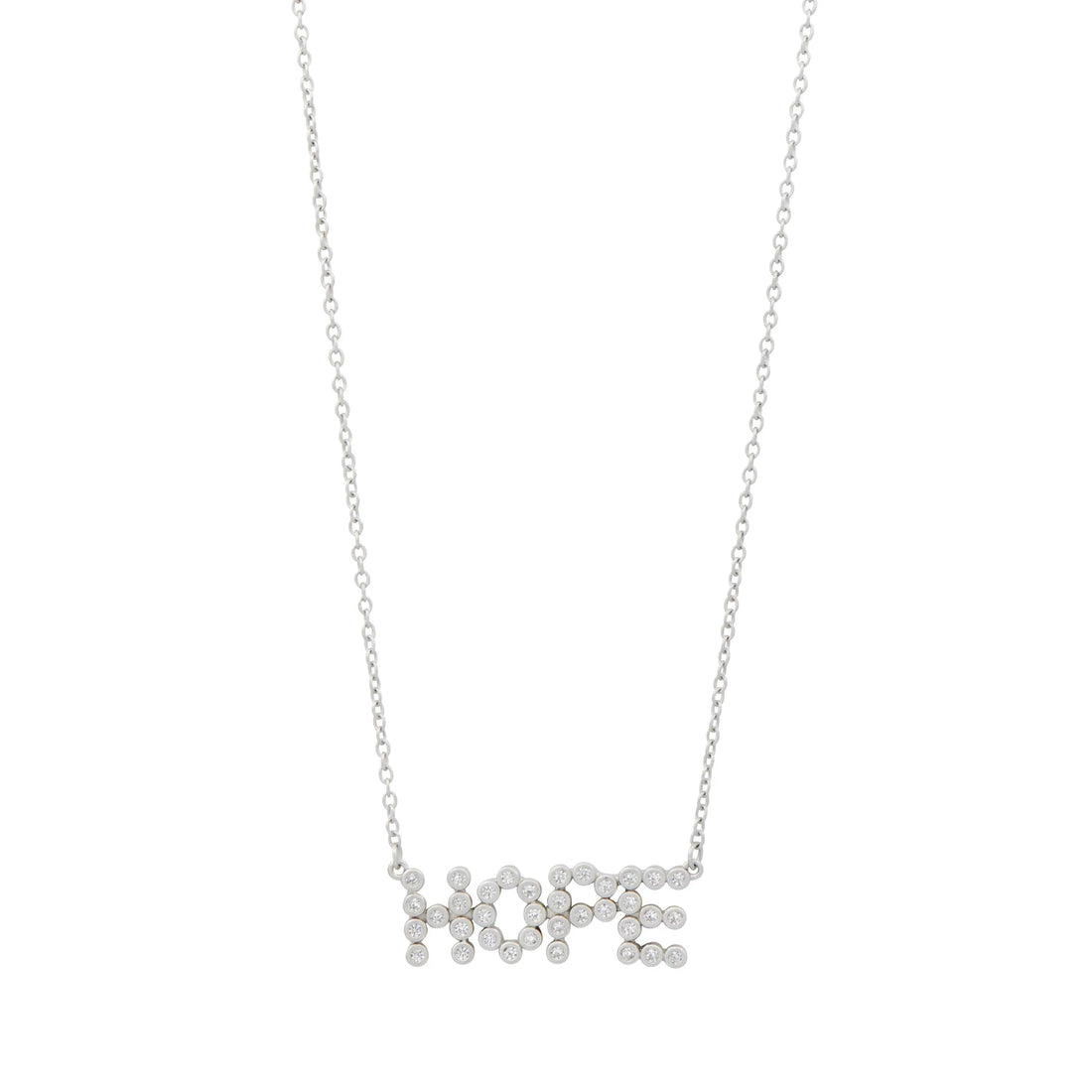 Silver Sparkling Hope Necklace Women of Strength NECKLACE