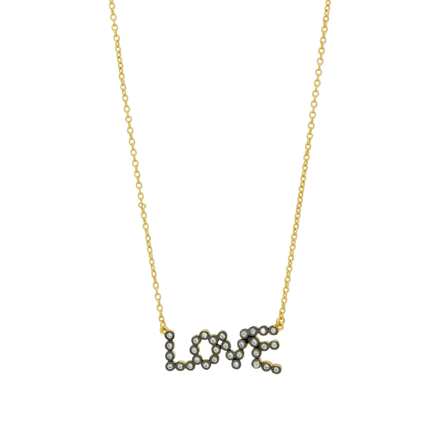 GoldandBlack Sparkling Love Necklace Women of Strength NECKLACE