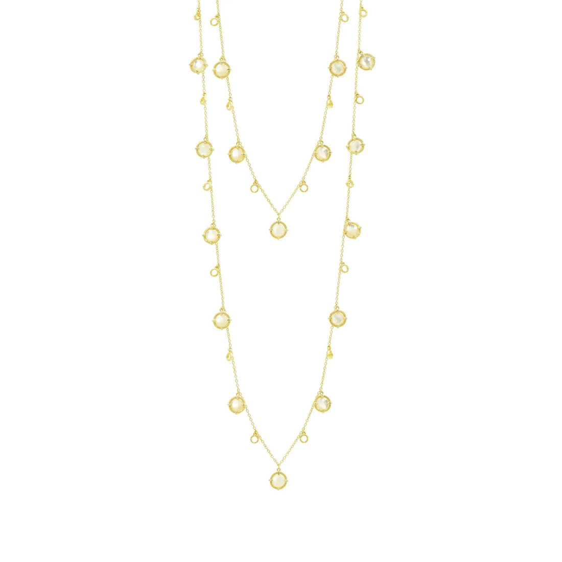 Stone Droplet Necklace - FREIDA ROTHMAN