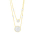 Double Layer Times Square Pavé Necklace - FREIDA ROTHMAN