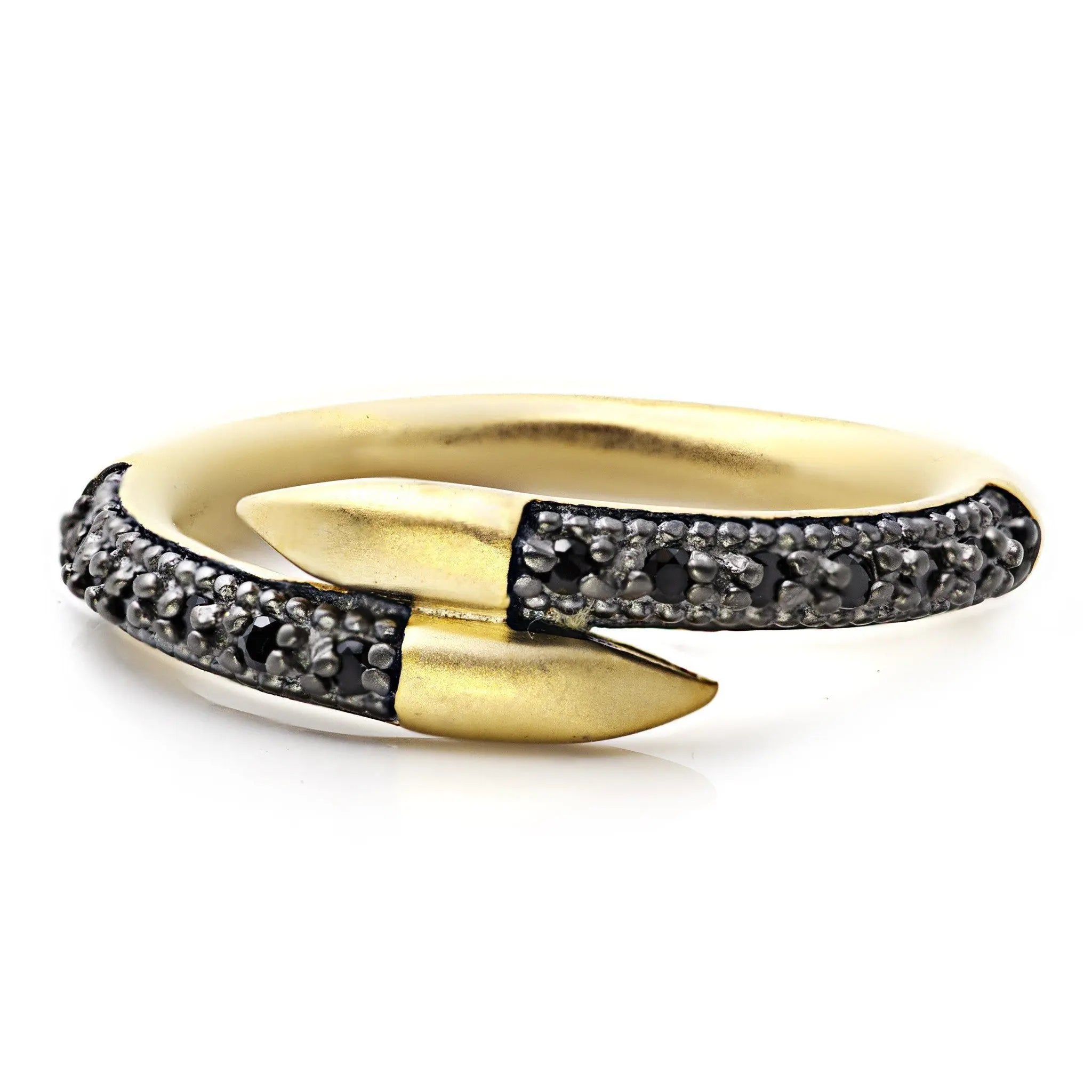 Black Pavé Embrace Ring - FREIDA ROTHMAN