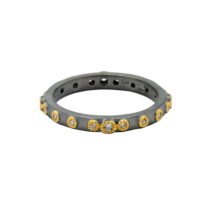 GoldBlackReverse9 Mini Stud Stack Ring RING FOR STACKING RING