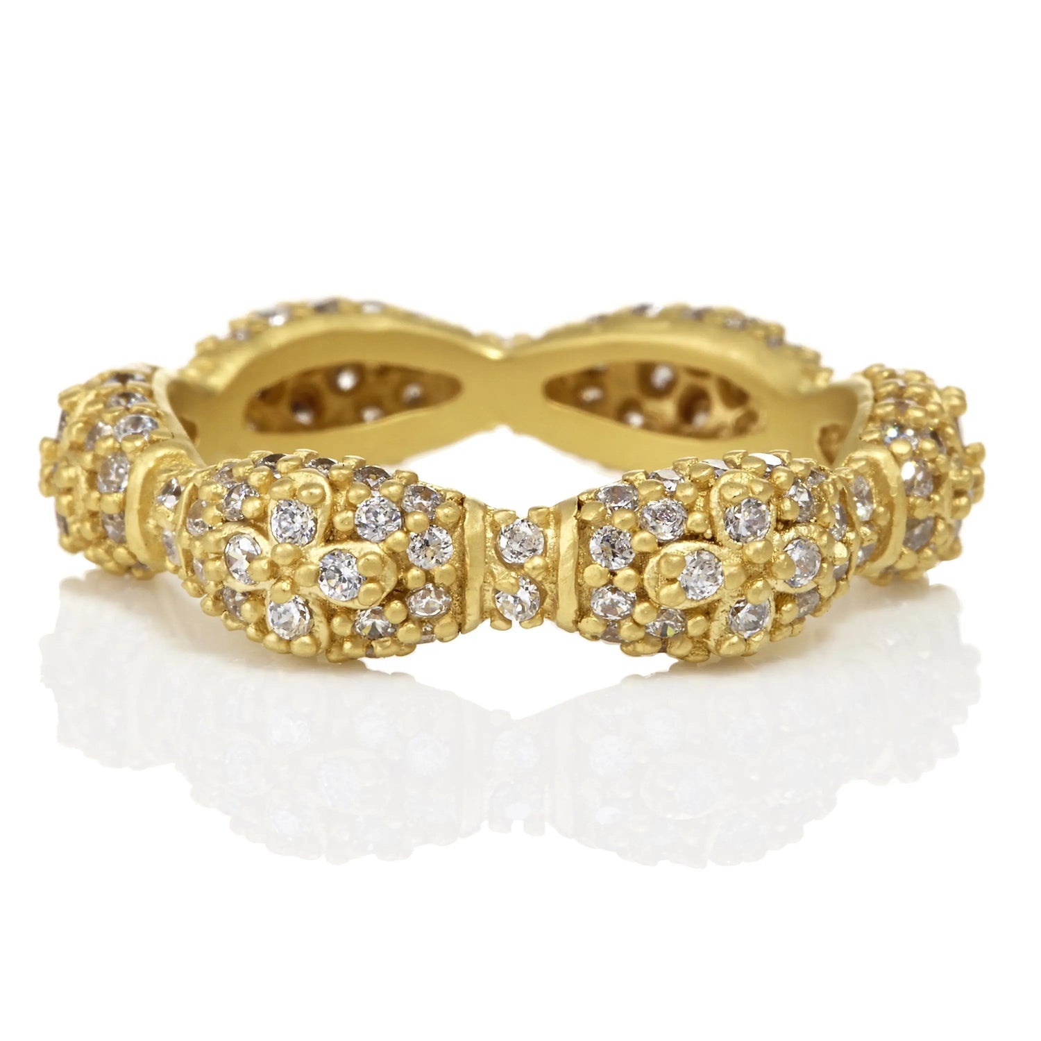 PAVÌä Marquise Domed Eternity Band Ring - FREIDA ROTHMAN