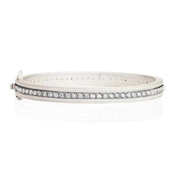 Pav Row Hinge Bangle - FREIDA ROTHMAN