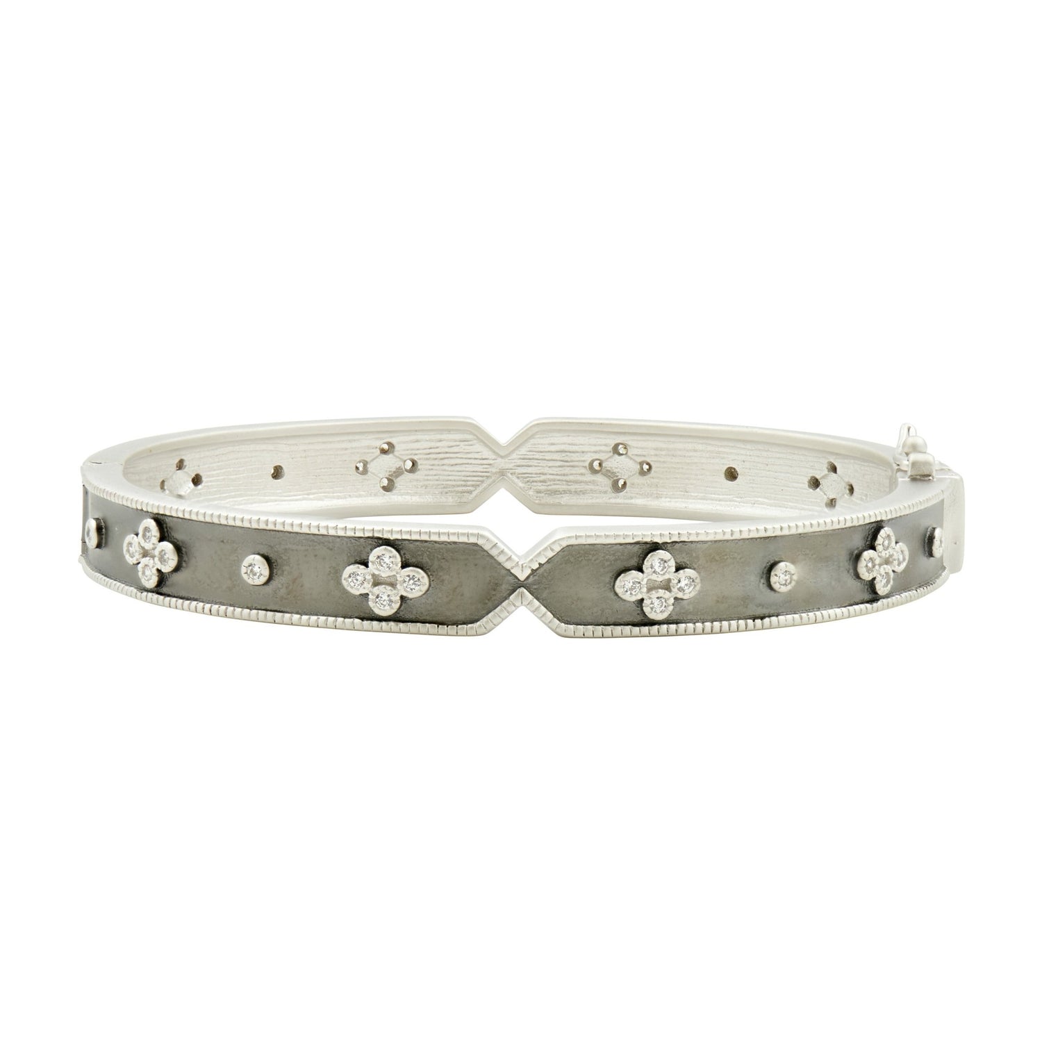 Iconic Clover Hinge Bangle - FREIDA ROTHMAN