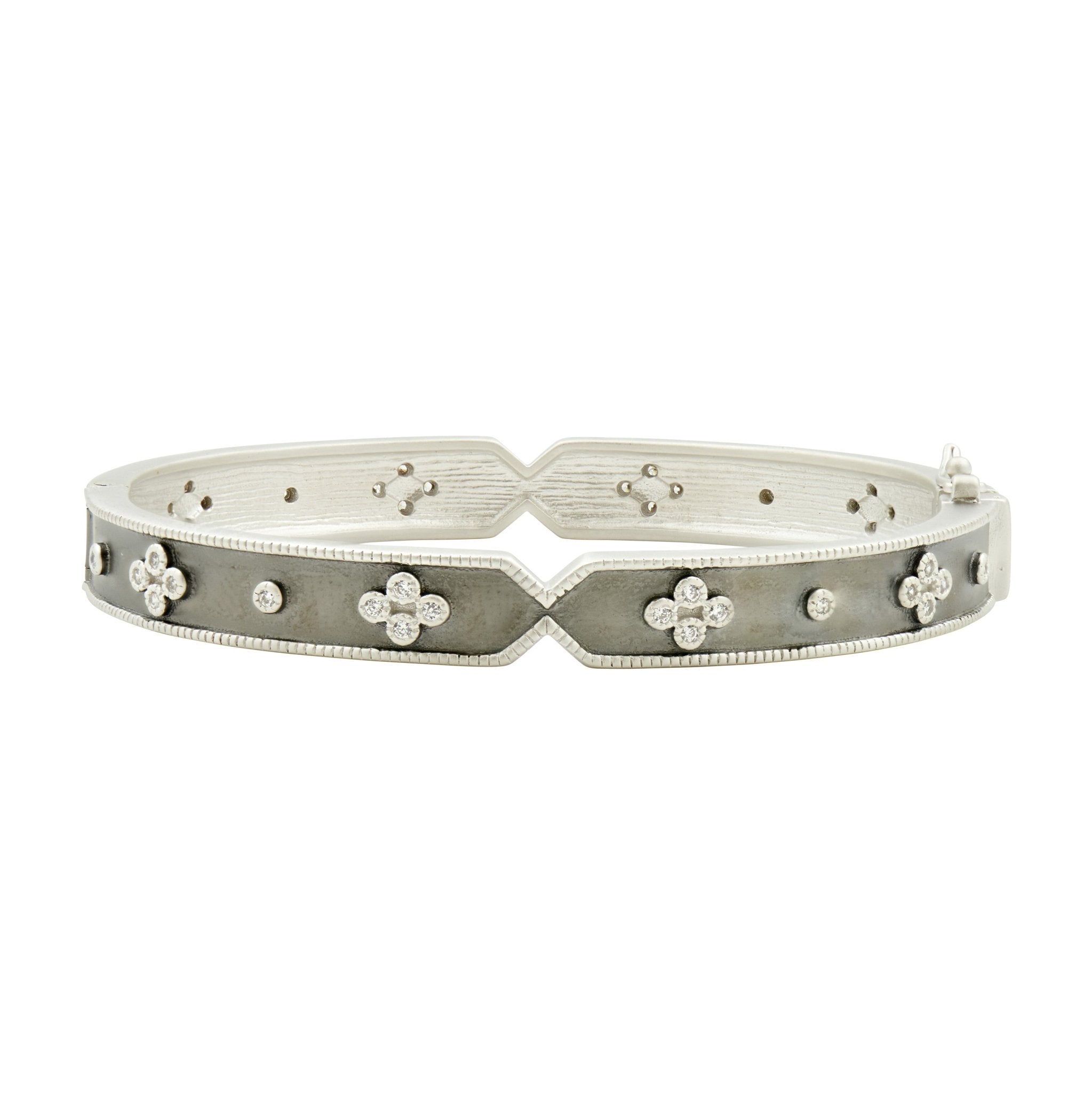 Iconic Clover Hinge Bangle - FREIDA ROTHMAN